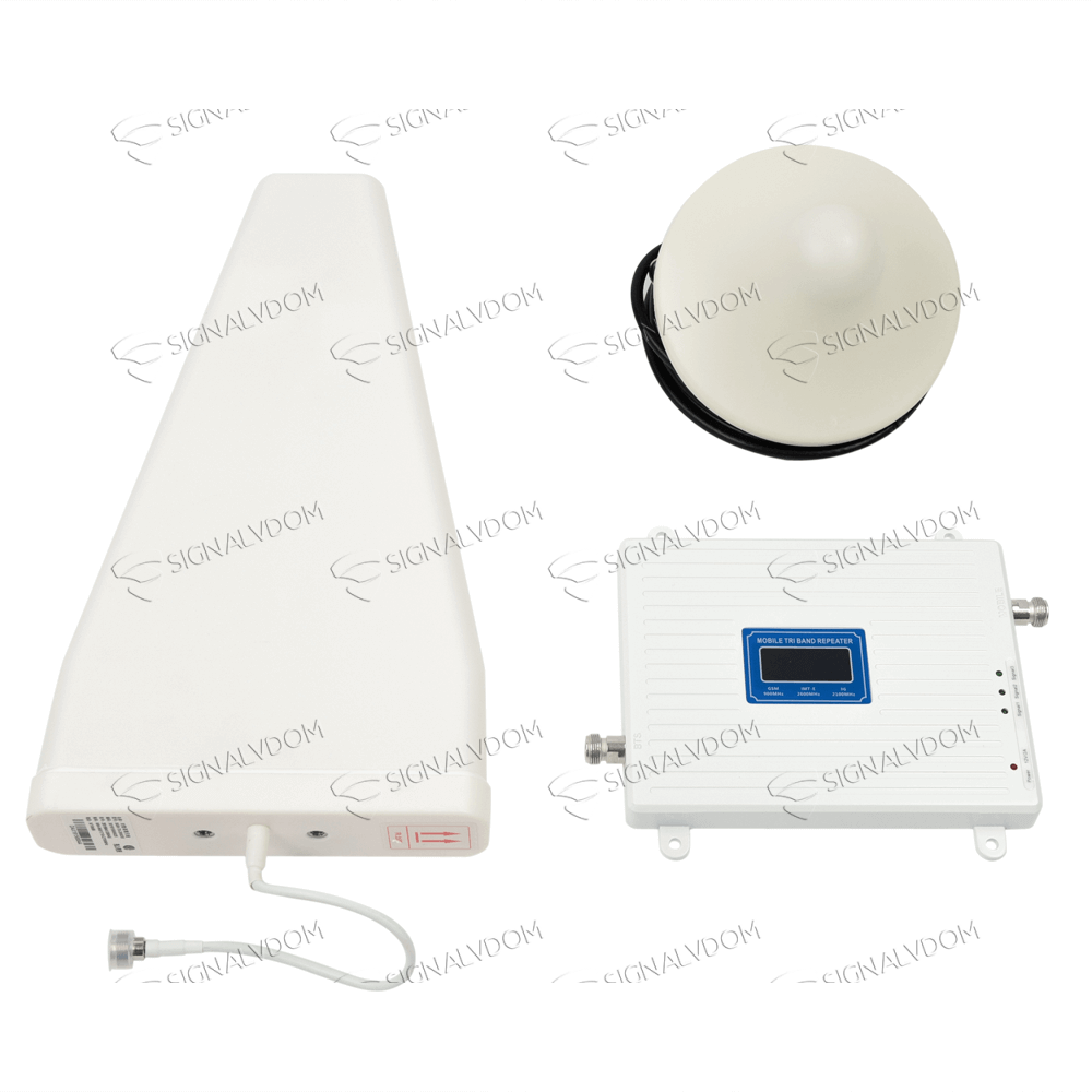 Усилитель сигнала Best Signal 900/2100/2600 mHz (для 2G/3G/4G) 70 dBi, кабель 13 м., комплект