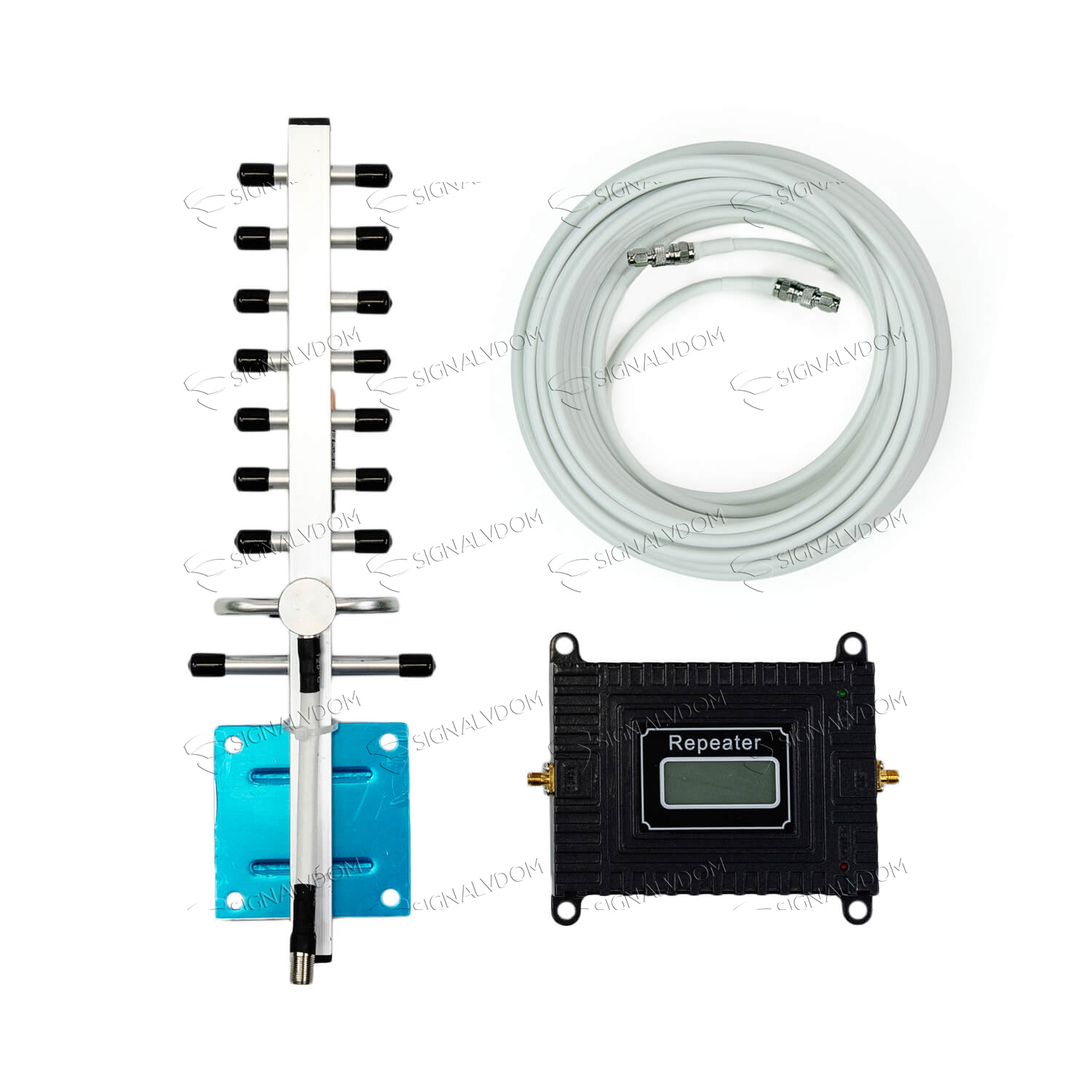 Усилитель сигнала Power Signal 2100 MHz (для 2G) 65 dBi, кабель 10 м., комплект