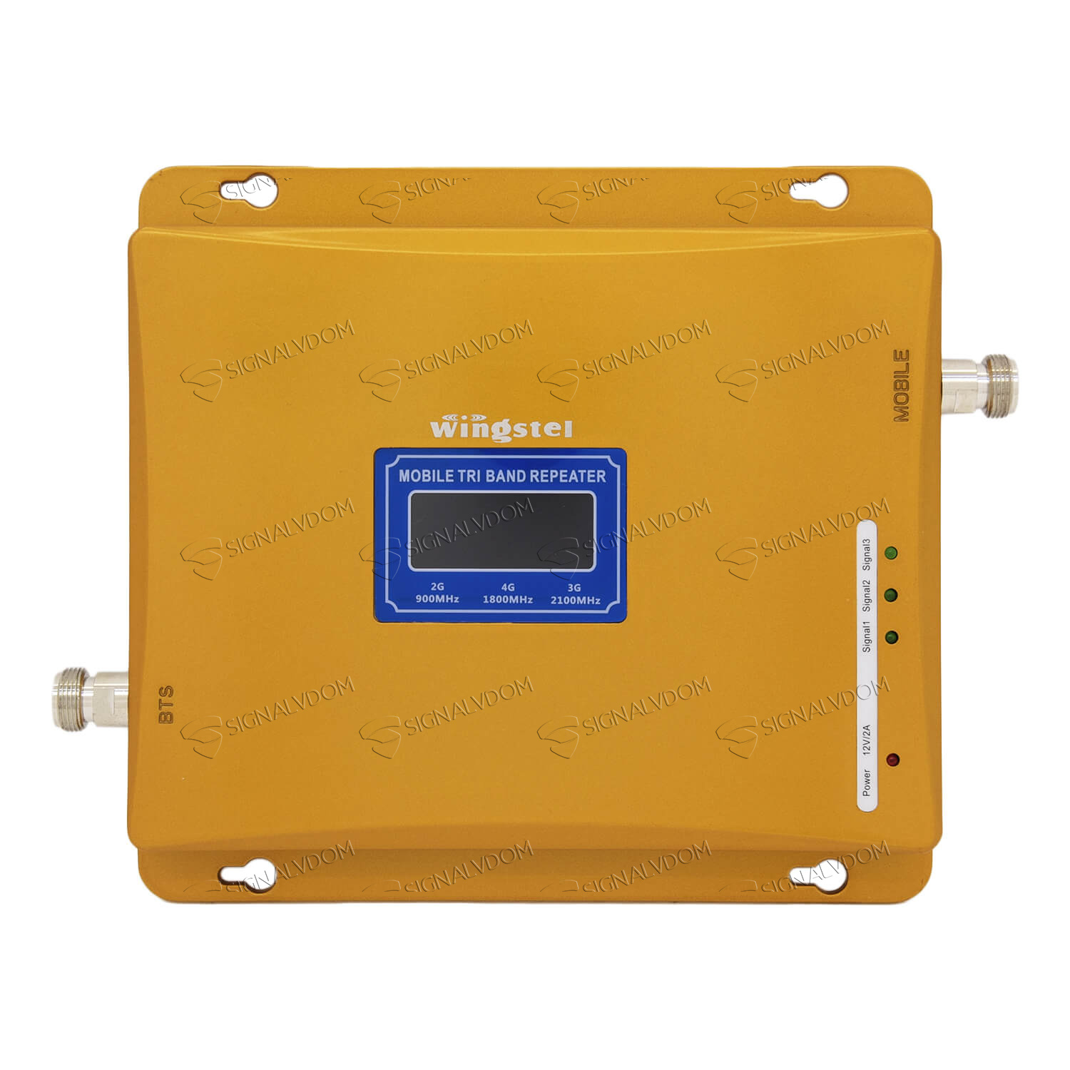 Усилитель сигнала Wingstel 900/1800/2100 mHz (для 2G/3G/4G) 65 dBi, кабель 15 м., комплект - 4